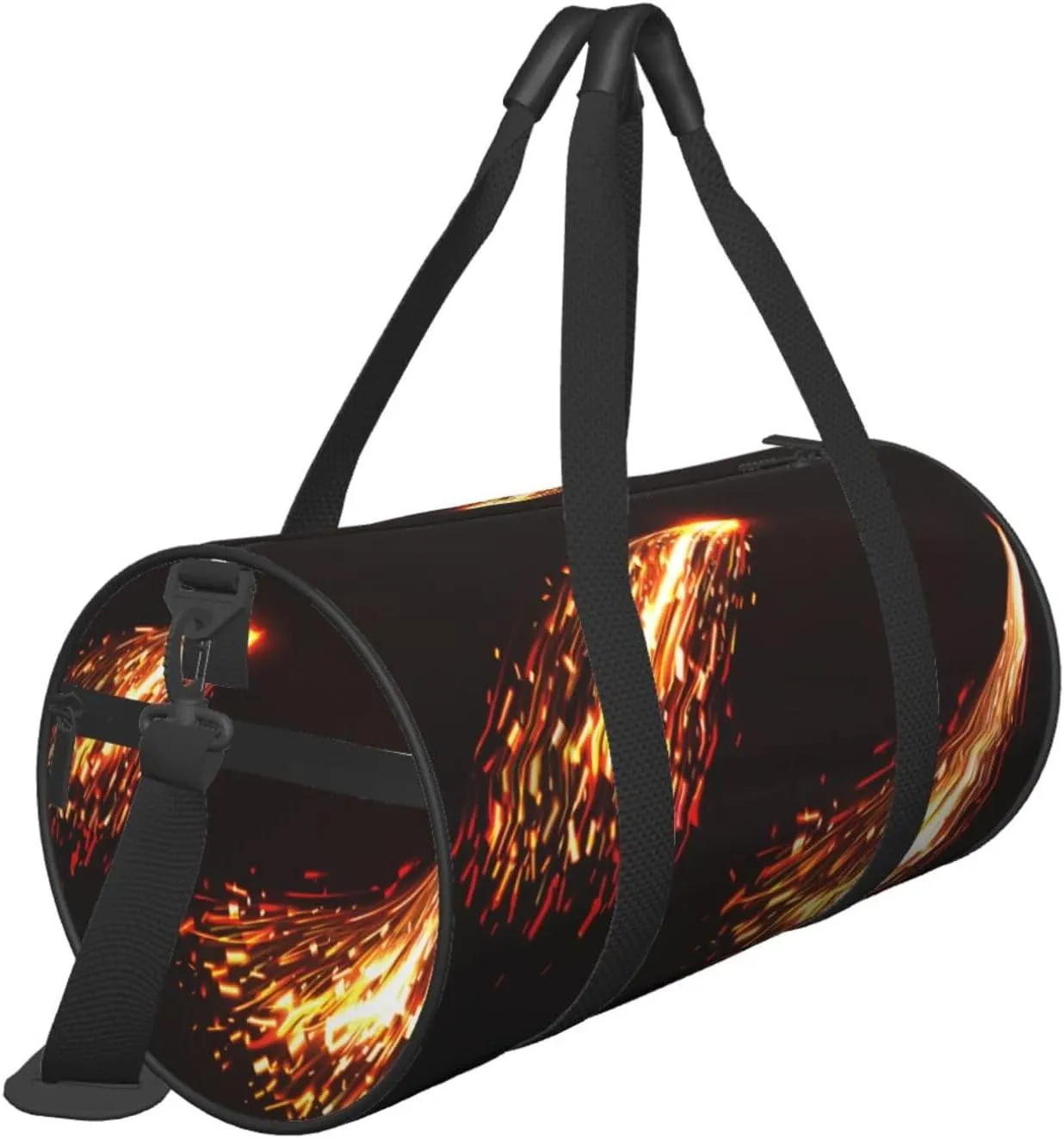 Travel Duffle Bag for Men Women, Fire Sparks Duffle Bags for Sport Gym Overnight Luggage