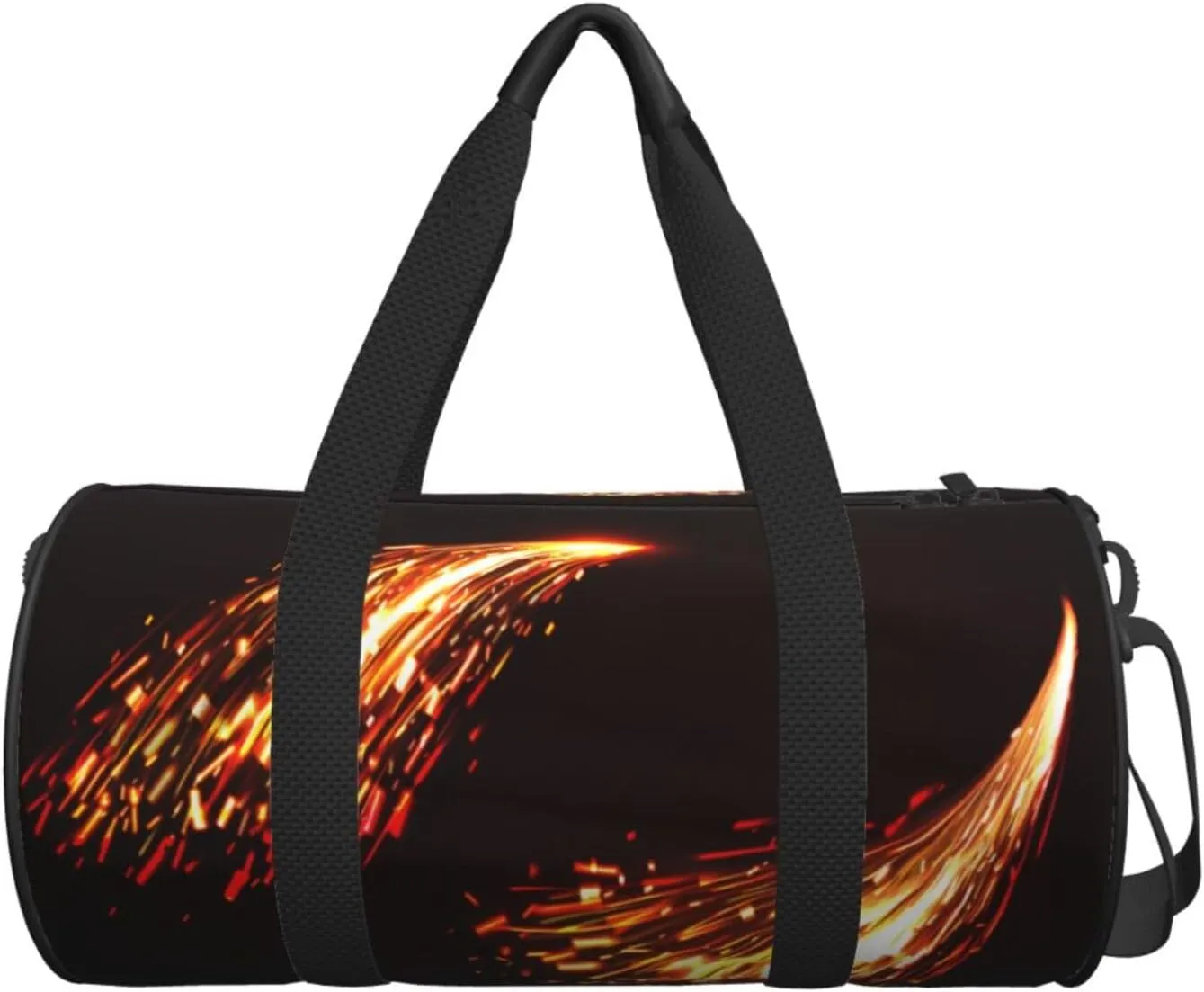 Travel Duffle Bag for Men Women, Fire Sparks Duffle Bags for Sport Gym Overnight Luggage