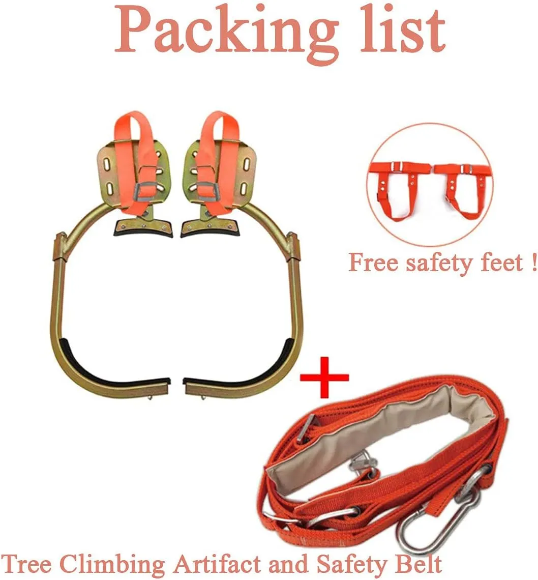 Tree Climbing Spike, Non-Slip Stainless Steel Crampons for Electricians with Tree Care Function - Stainless Steel Outdoor Sports Products, 600Model