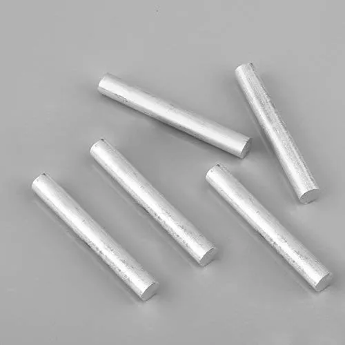 Trolleyshop 5pcs 12mm x 100mm/0.47" x 3.94" High Purity 99.99% Magnesium Metal Rod Mg Fire Starter Survival Emergency Well Sparks for Camping Hiking