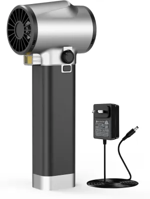 Turbo Dryer Blower for Cars-64mm 750W Supper Motor, 1600G 181ft/s Car Dryer Turbo Fan Air Blower with Light, Handheld Leaf Blower Cordless for Leaves, Snow,House,Machine Room,Car Cleaning -Garden Tool