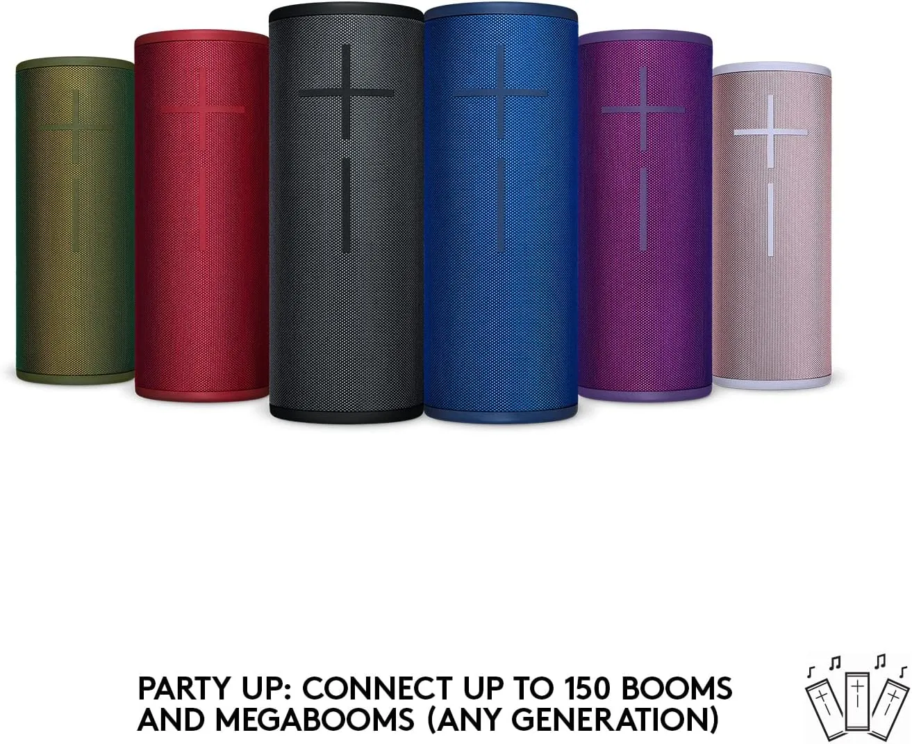 Ultimate Ears MEGABOOM 3 Portable Wireless Bluetooth Speaker (Powerful Sound   Thundering Bass, Bluetooth, Magic Button, Waterproof, Battery 20 Hours) - Night Black, Large
