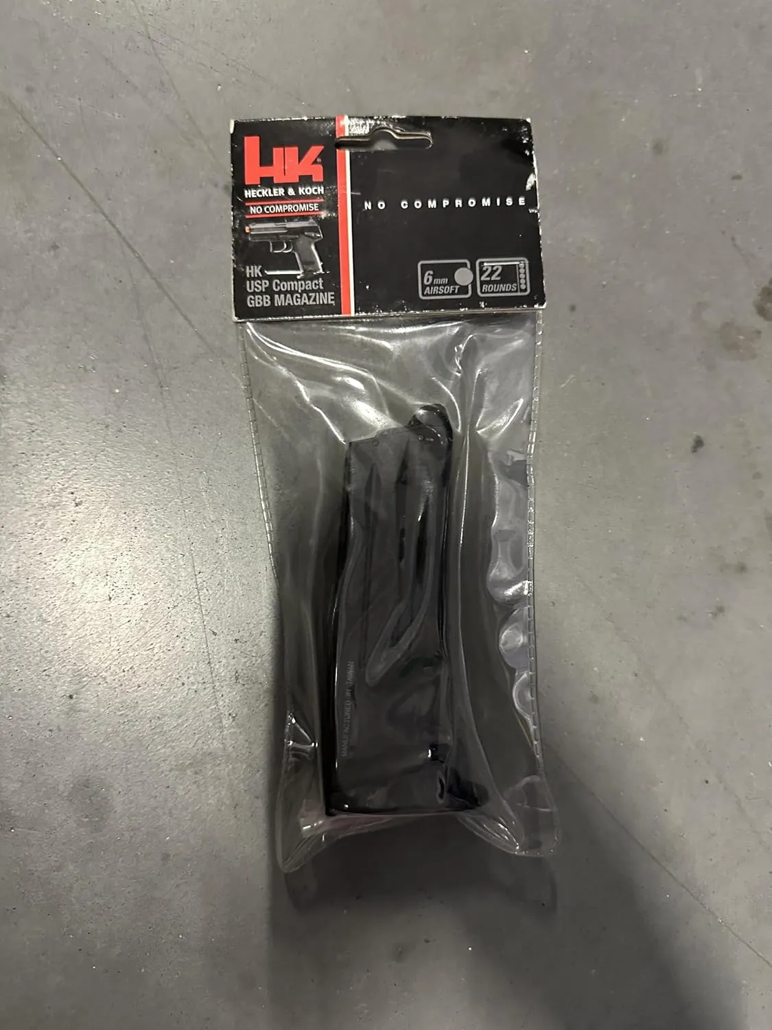 Umarex HK Heckler & Koch USP GBB Blowback 6mm BB Pistol Airsoft Gun Magazine, Fits HK USP Compact GBB (22-Round), Multi, One Size (2275005)