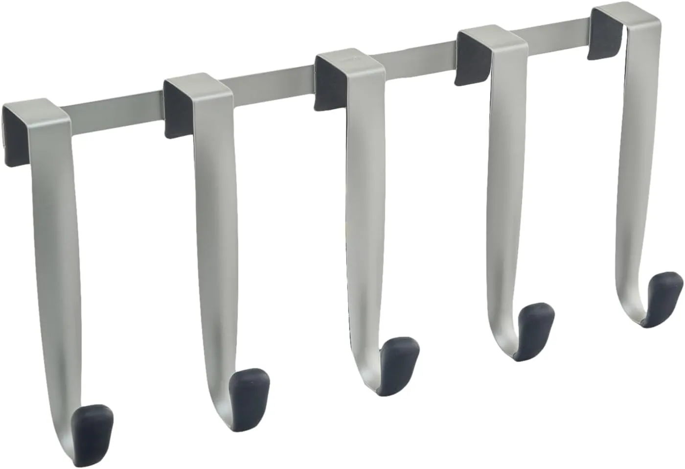 Umbra Schnook Steel Over-the-Door Multi-Hook, 5-Hook, Nickel/Black