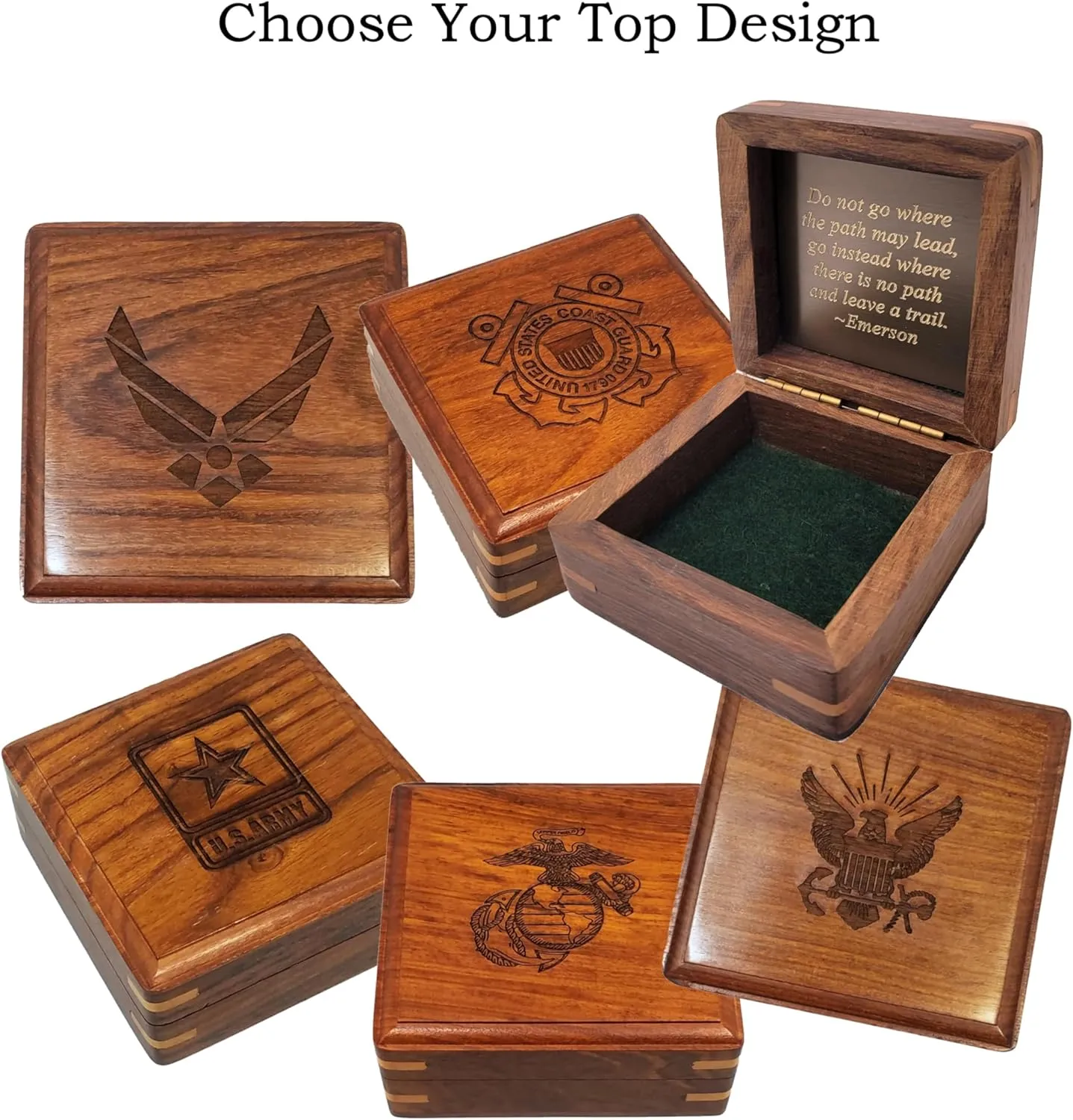 Unique Engraved Compass Gifts Personalized for US Army, Air Force, Coast Guard, Marines, Navy | Military Graduation, Promotion, and Veteran Retirement Gift