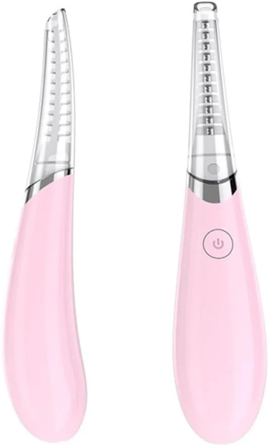 USB Electric Eyelash Curler Heated Makeup Tool Curved Brush Fast Second Preheat Dual Temperature for Curling Compact and Portable Design