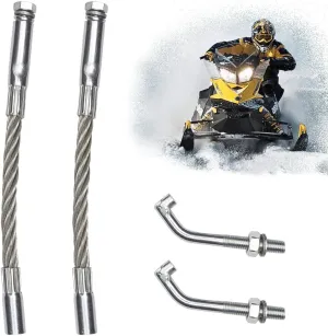 UTSAUTO 2Pcs Snowmobile Ice Scratcher Kit Fit for Polaris Arctic Cat Ski-doo Reverse and Non-Reverse Gear Equipped Snowmobiles Scratchers Ice Scratchers Track Heights 2-1/2"