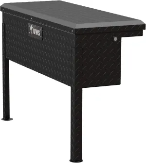 UWS EC30363 36-Inch Matte Black Heavy-Wall Aluminum Truck Side Tool Box with Low Profile, RigidCore Lid