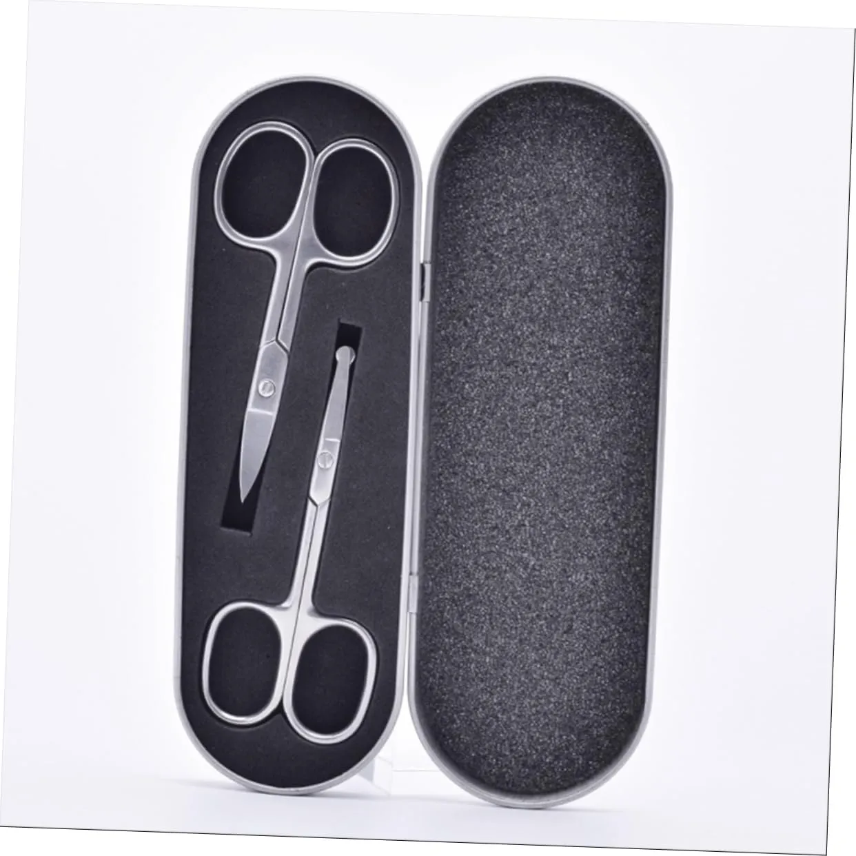 VALICLUD 6pcs Stainless Steel Makeup Scissors Precision Eyebrow Trimmer Nose Hair Scissors Safe Ergonomic Design for Pain Grooming for Eyebrow Shaping Nose Hair Removal