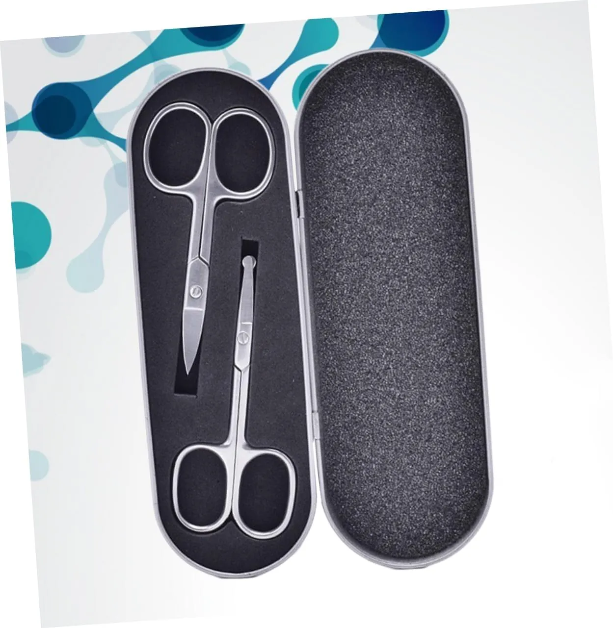 VALICLUD 6pcs Stainless Steel Makeup Scissors Precision Eyebrow Trimmer Nose Hair Scissors Safe Ergonomic Design for Pain Grooming for Eyebrow Shaping Nose Hair Removal
