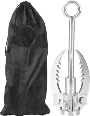 Versatile Survival Stainless Steel Grappling Hook - Compact Folding Design for Outdoor Adprojects, Climbers & Survivalists