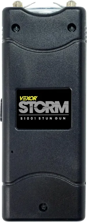 Vexor Storm Mini S1001 Personal Safety Device - Compact Rechargeable with LED Light - USB Charging - Pocket Size - Safety Lock - Includes Training Guide