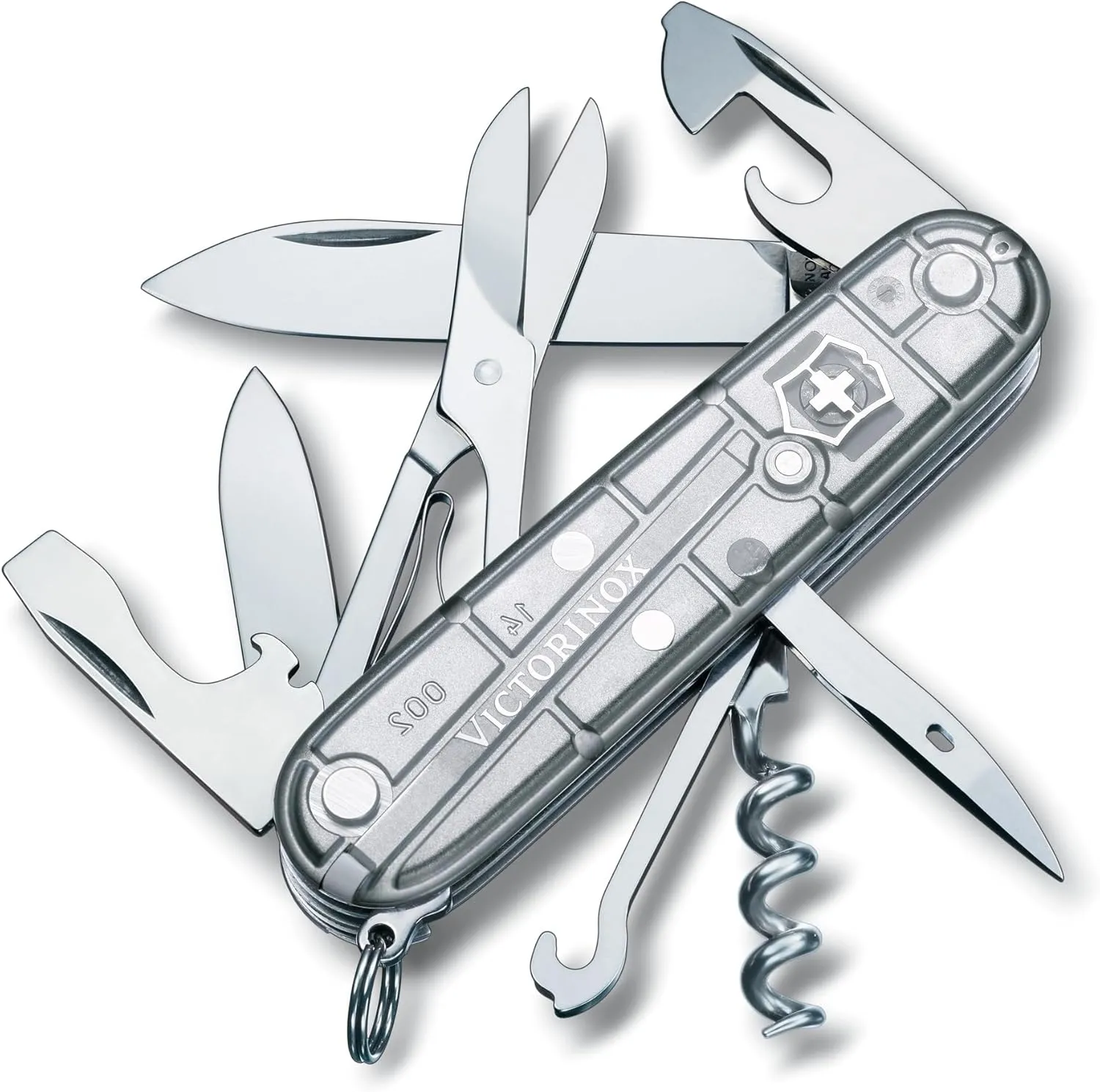 Victorinox Climber Swiss Army Knife, 14 Function Swiss Made Pocket Knife with 2 Blades, Corkscrew and Screwdriver