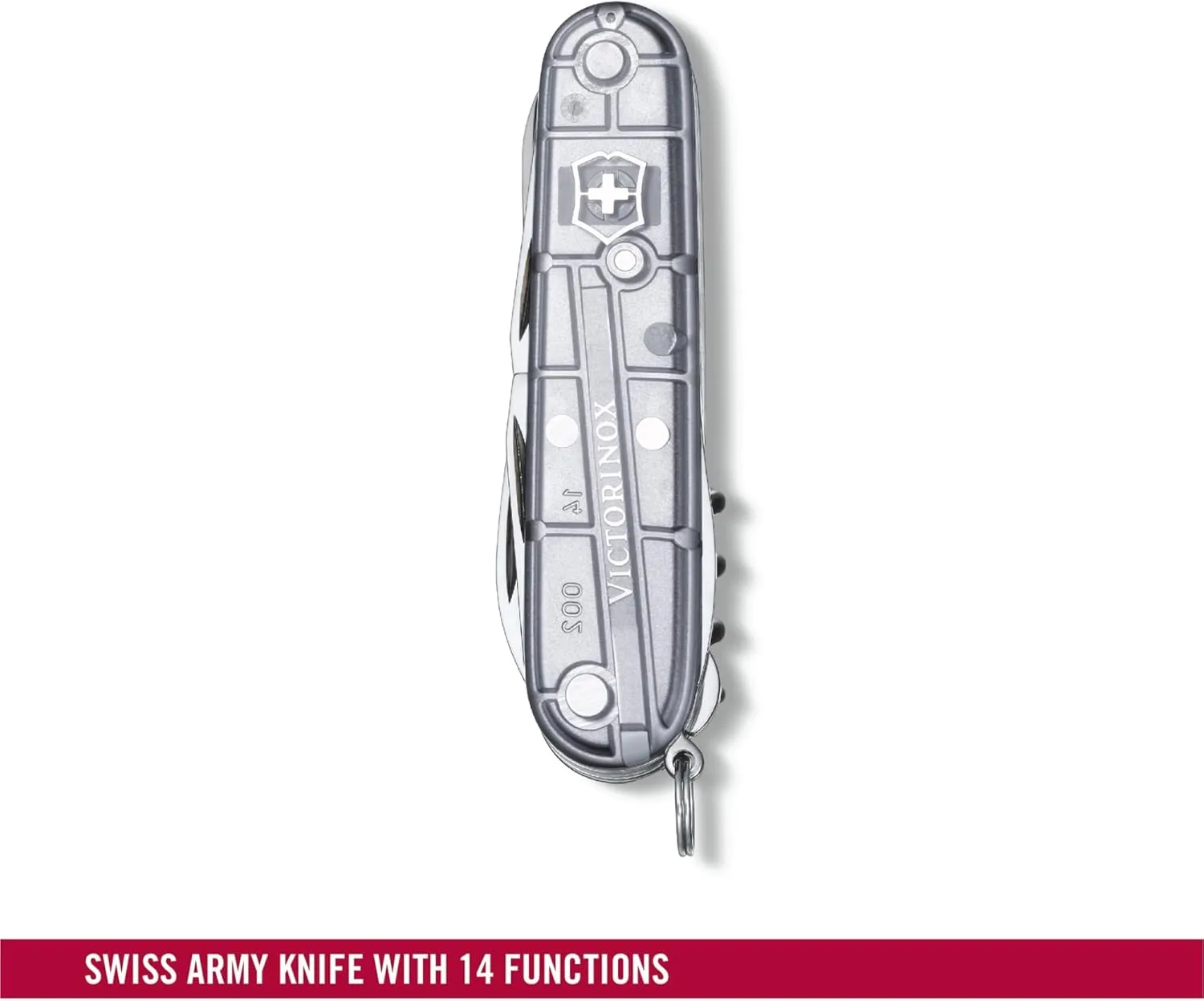 Victorinox Climber Swiss Army Knife, 14 Function Swiss Made Pocket Knife with 2 Blades, Corkscrew and Screwdriver
