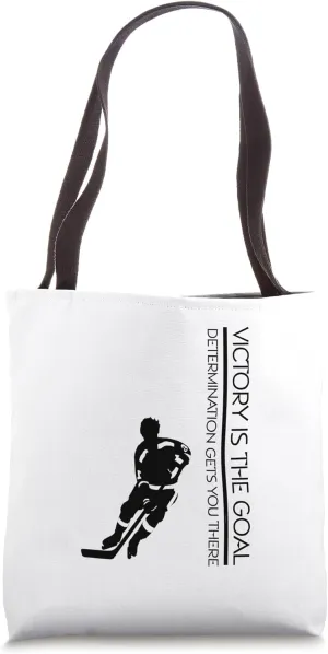 Victory Goal Hockey Tote Bag