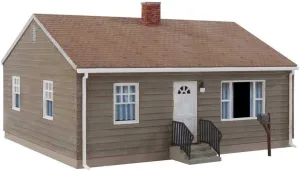 Walthers Cornerstone Postwar Prefab House HO Scale Model Kit