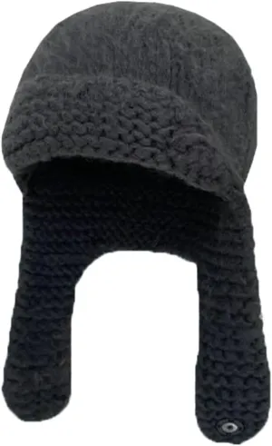 Warm Knit Trapper Hats for Women Ushanka Hat Knit Aviator Hat with Ear Flap Russian Hat for Cold Weather Winter Stocking Cap