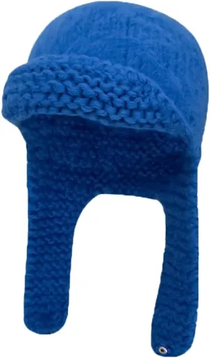 Warm Knit Trapper Hats for Women Ushanka Hat Knit Aviator Hat with Ear Flap Russian Hat for Cold Weather Winter Stocking Cap