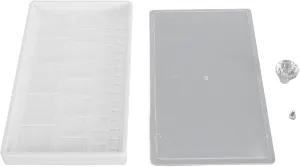 Watch Parts Storage Box Acrylic Multi Compartments for Horologists Enthusiasts, Clear Watch Repair Tool Tray, Compact Spacious 22x12x2cm