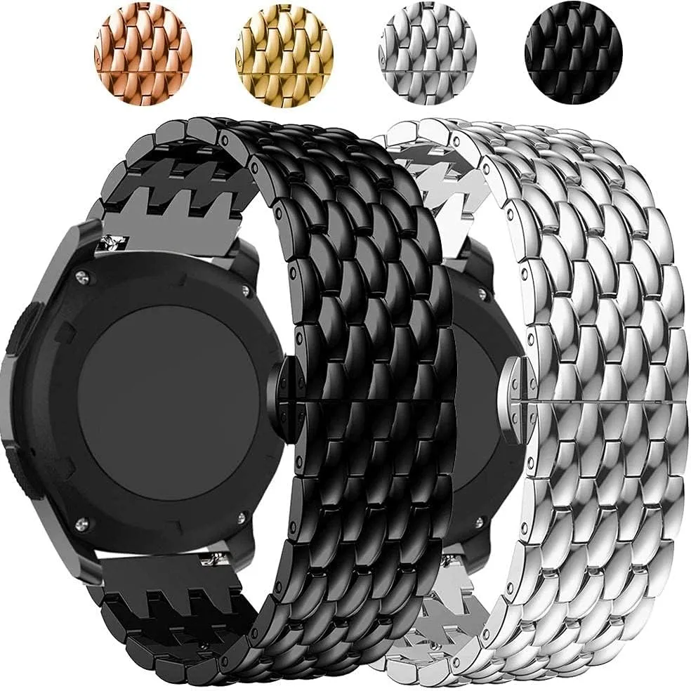 Watch Strap, Stainless Steel Strap Alloy Metal Replacement Strap Wristband Men's Women's Watch Band