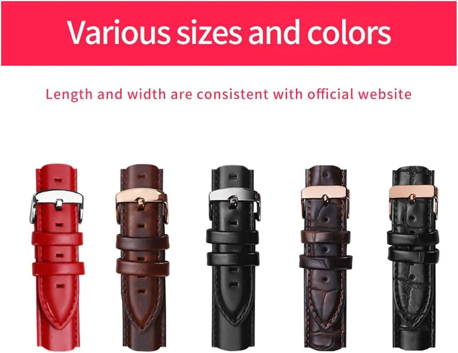 Watchband For DW Watch Band For Daniel For Wellington Watch Strap With Rose Gold Buckle