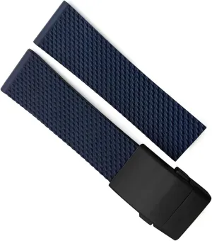 Waterproof Rubber Watchband For Breitling Superocean Heritage Avenger Challenger Woven Silicone Watch Strap 22mm 24mm