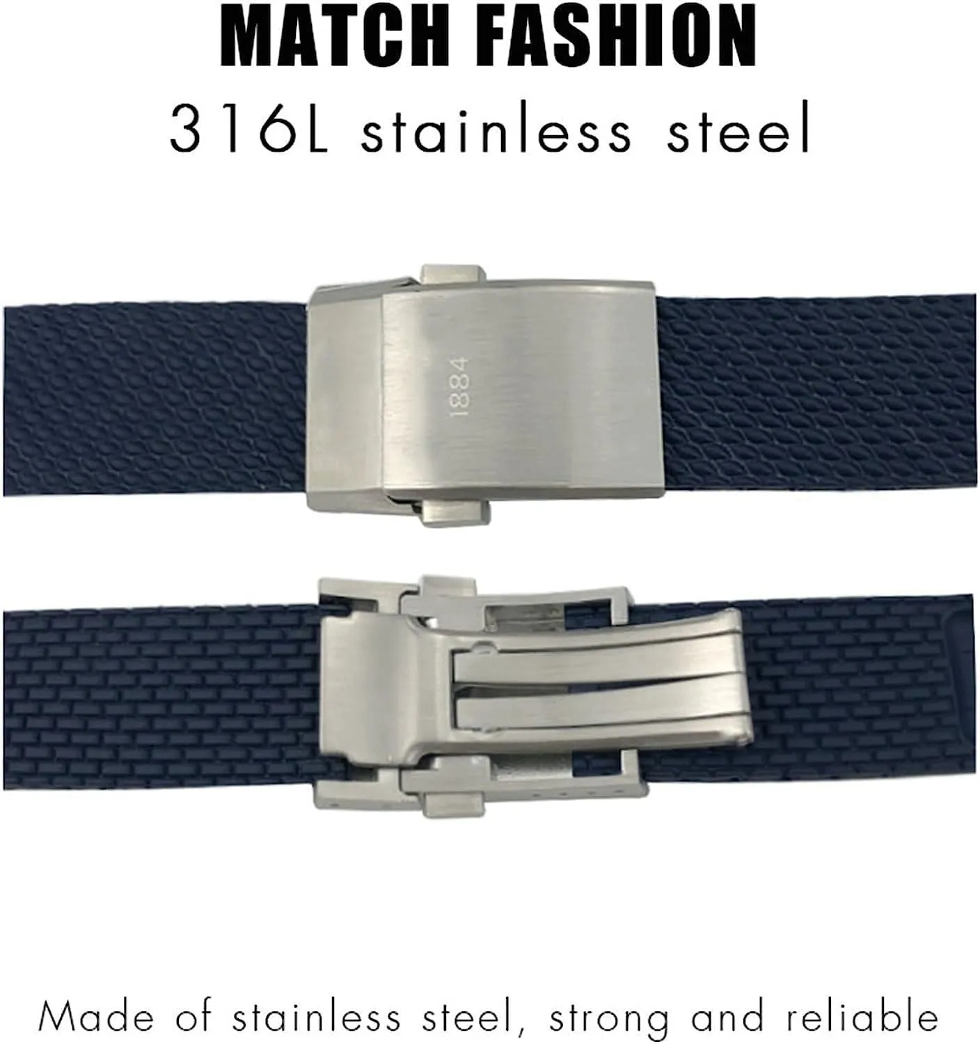 Waterproof Rubber Watchband For Breitling Superocean Heritage Avenger Challenger Woven Silicone Watch Strap 22mm 24mm