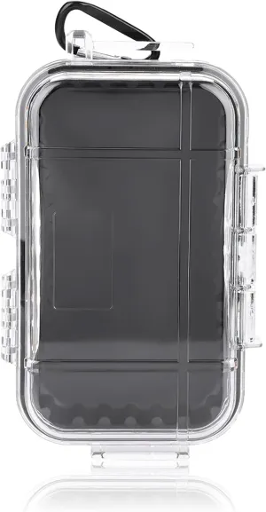 Waterproof Storage Case, Outdoor Sports Survival Equipment Sealed Box Dustproof Pressure Proof Dry Boxes for EDC Tools, Phone, Keys(Clear)