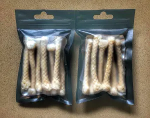WAX INFUSED 100 PERCENT COTTON FIRE STARTERS.