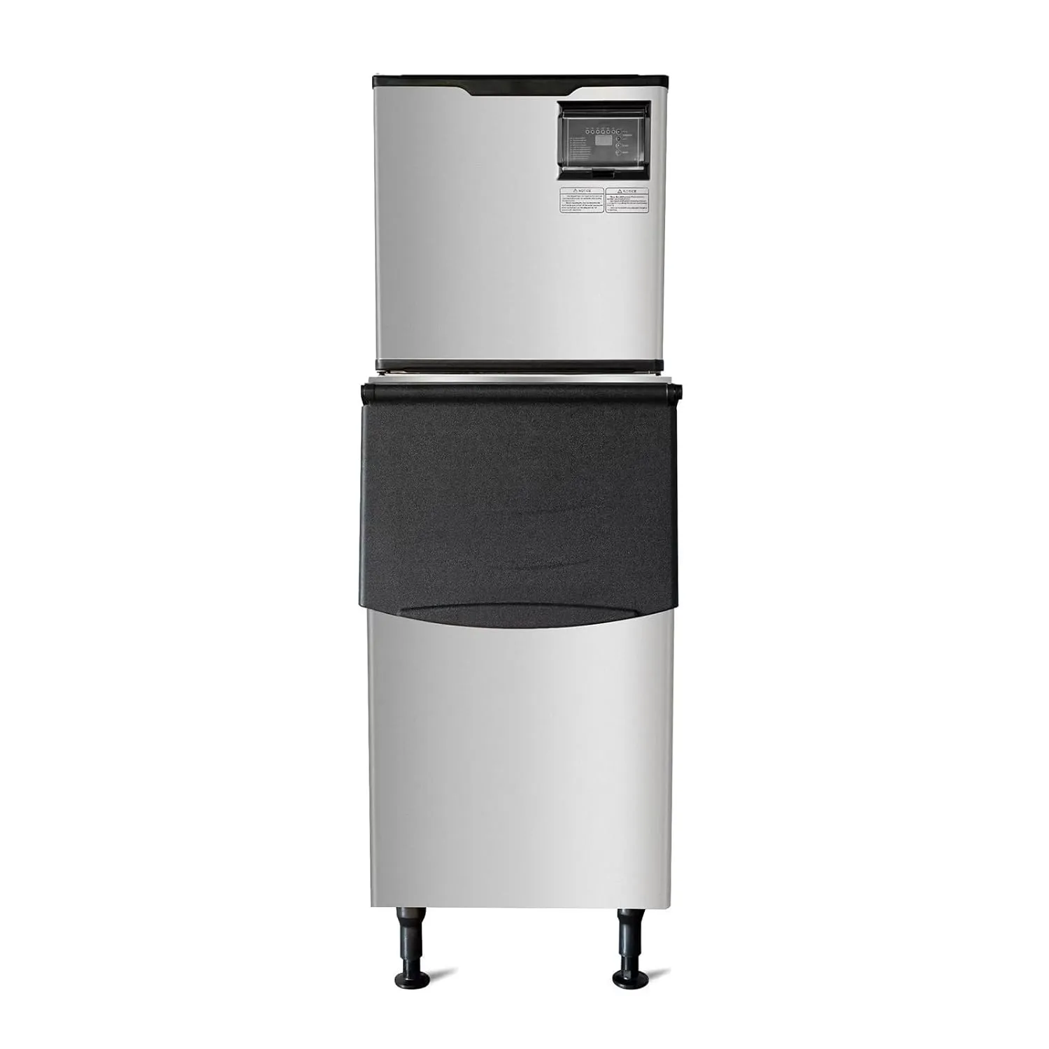 Westlake Commercial Ice Maker Machine Stainless Steel Full Cube NSF Certificated 350 lbs/24H Ice with 230lbs Storage Ice Maker Machine Capacity-Ideal for Hotels, Bars, Restaurants