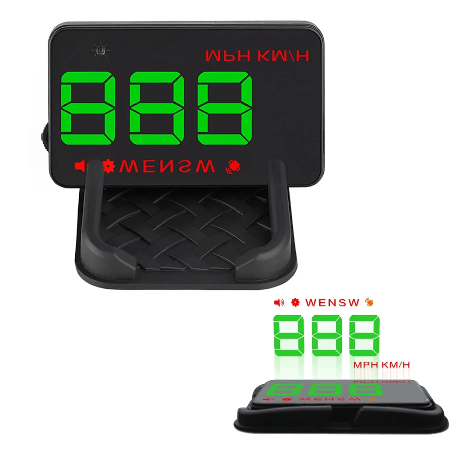 Windshield Heads Up Display for Cars GPS Speedometer for Car Digital Speedometer MPH 3.5" HUD Projector Display with Compass, Overspeed Alarm for All Vehicles