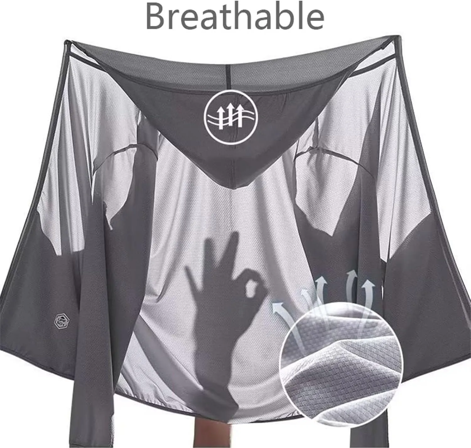 Women's Ice Silk Sunscreen Jacket Breathable Mesh Quick Dry Long Sleeves Sun Protection Summer Outdoor Clothing