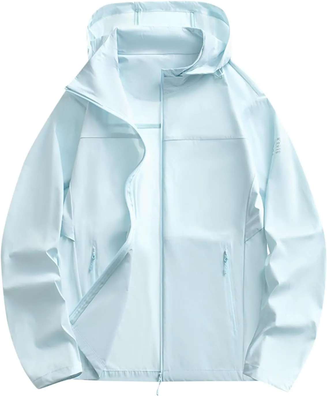 Women's Trendy UPF 50  Hooded Coat Long Sleeve with Zipper Lightweight Breathable Commuting Travel Ice Feeling Tops