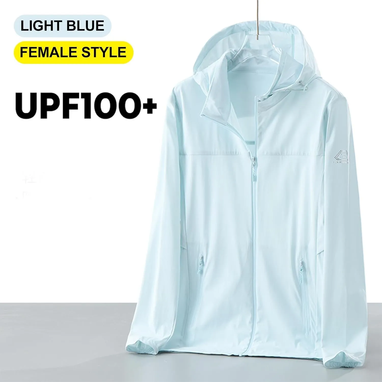 Women's Trendy UPF 50  Hooded Coat Long Sleeve with Zipper Lightweight Breathable Commuting Travel Ice Feeling Tops