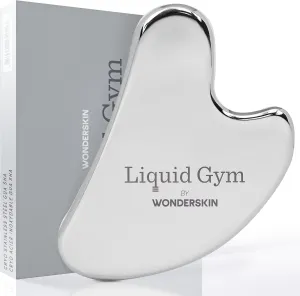 Wonderskin Liquid Gym Gua Sha Face Sculpting Tool, Facial Roller to Reduce Tension, Puffiness & Wrinkles, Skin Care Tool and Jawline Sculptor, Stainless Steel Facial Massager