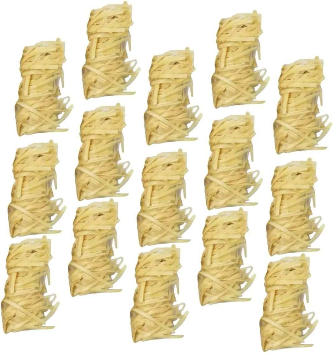 Wooden Firelighters 32 Pack Natural Fire Starters for Grill Campfires Emergency Kits Compact Design
