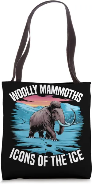 Woolly Mammoth Prehistoric Animal Lover Extinct Elephant Tote Bag