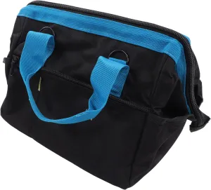 Work Tool Bag Large Capacity Portable Wide Mouth Oxford Cloth Tool Carrying Bag with Technician Shoulder Strap (11in)
