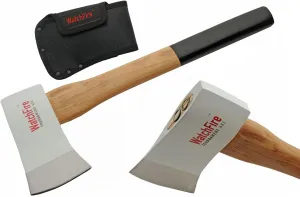 World League Carbon Steel Blade Hickory Wood Handle 16.25 inch EDC Axe