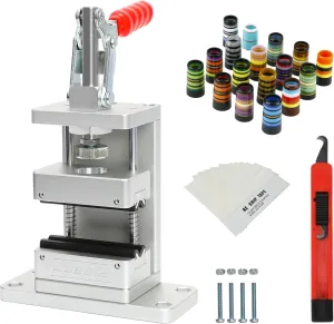 wosofe Golf Club Regrip Vise Tool,Golfer's Workshop Rubber Vise Clamp,Home Golf Grip Workbench,with 17 Ferrules Suitable for Irons, A Hook Knife and Grip Tape for Convenience & Efficiency