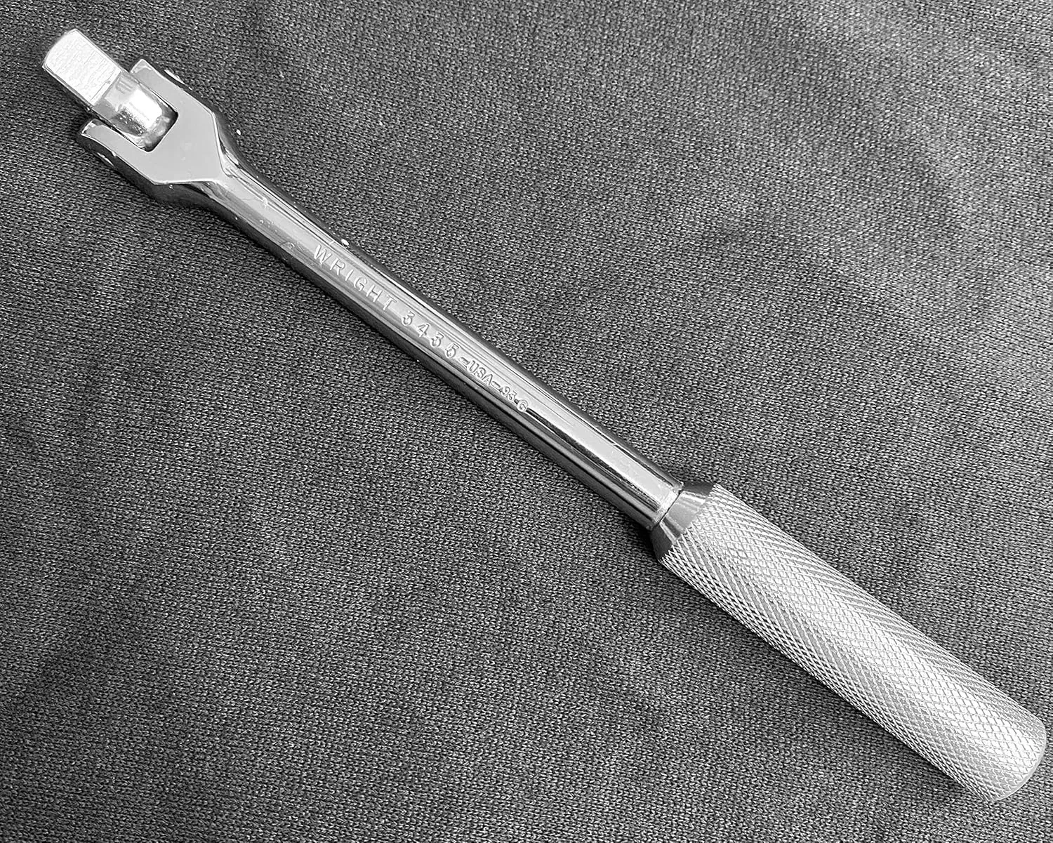 Wright Tool 3435 Knurled Steel Flex Handle, 8-15/32"