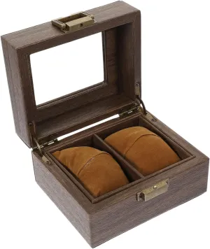 Wristwatch Storage Box Retro Bracelet Display Case for Jewelry Watches Compact Organizer for Men Women Friends Colleagues Practical Design Inner Pillow for