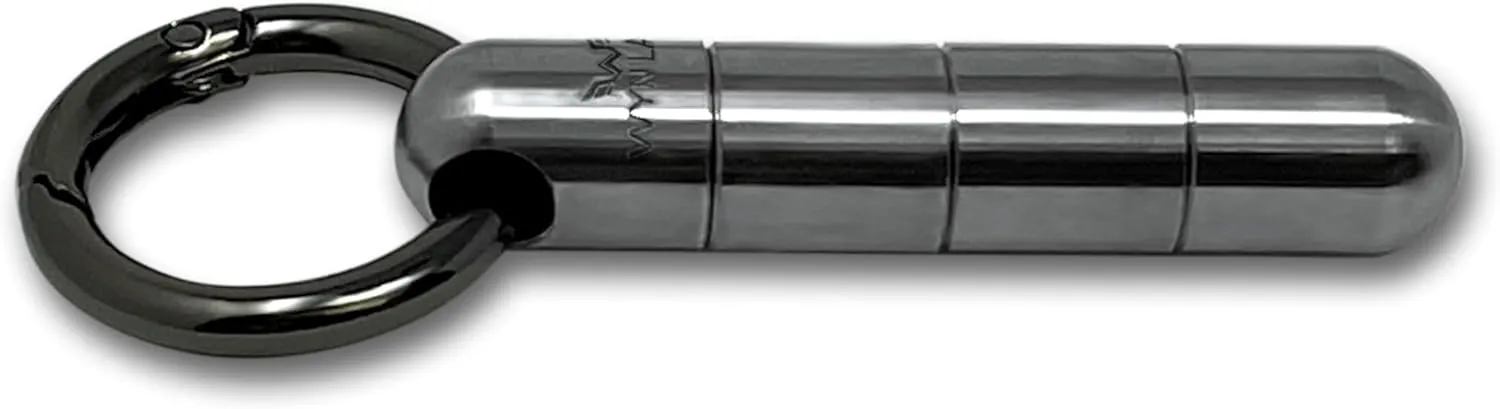 WYN Multi-Tool Capsule | Discreet Everyday Carry | Keychain Multi-Tool with Blade, Screwdrivers, Pry Bar & Carabiner | TSA Safe | Gift for Men, Women, Birthday (Titanium)