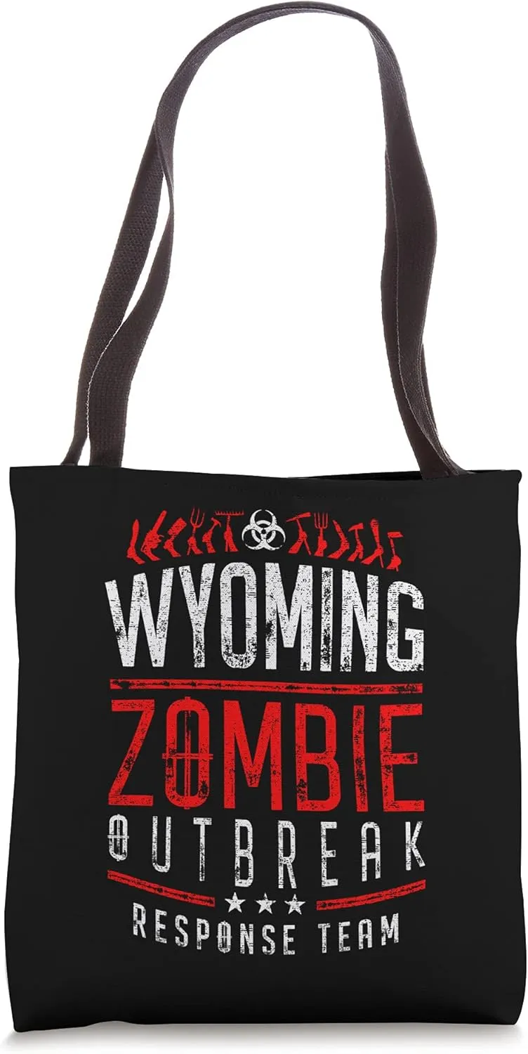 Wyoming Zombie Outbreak Response Team Halloween Tote Bag