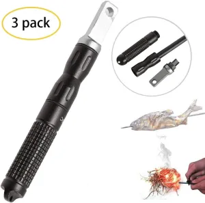 WYYHAA Survival Flint Fire Starter, Alloy Fire Starter Waterproof Pocket EDC Magnesium Flint Stone Gear Outdoor Survival Equipment Tool