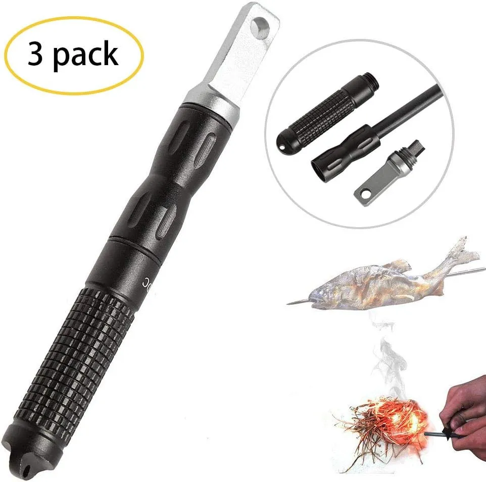 WYYHAA Survival Flint Fire Starter, Alloy Fire Starter Waterproof Pocket EDC Magnesium Flint Stone Gear Outdoor Survival Equipment Tool