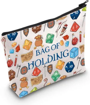 WZMPA Dungeon Dice Survival Kit Dungeon Master Gift Bag Of Holding Cosmetic Zipper Pouch Bag For D20 RPG Merchandise (Bag of Holding F)