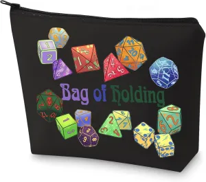 WZMPA Dungeon Dice Survival Kit Dungeon Master Gift Bag Of Holding Cosmetic Zipper Pouch Bag For D20 RPG Merchandise