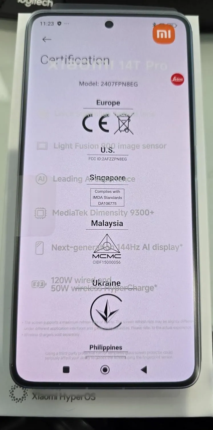 Xiaomi 14T Pro Ai 5G (512GB 12GB) Nfc Global Unlocked Worldwide (Tmobile Mint Tello Global) 50MP Triple Pro Leica Camera 6.67" 144Mhz (Titan Blue)