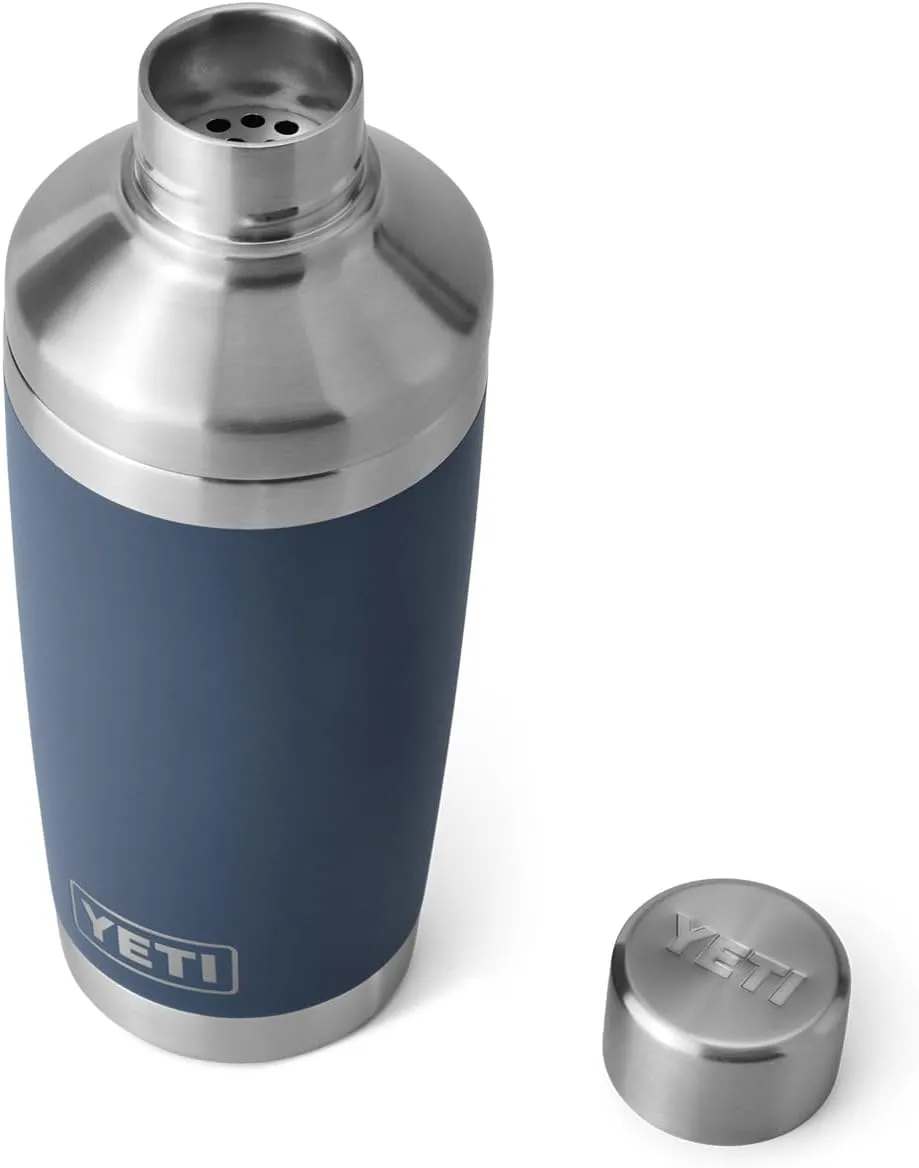 YETI Rambler 20 oz Cocktail Shaker, Stainless Steel, Vacuum Insulated, Navy